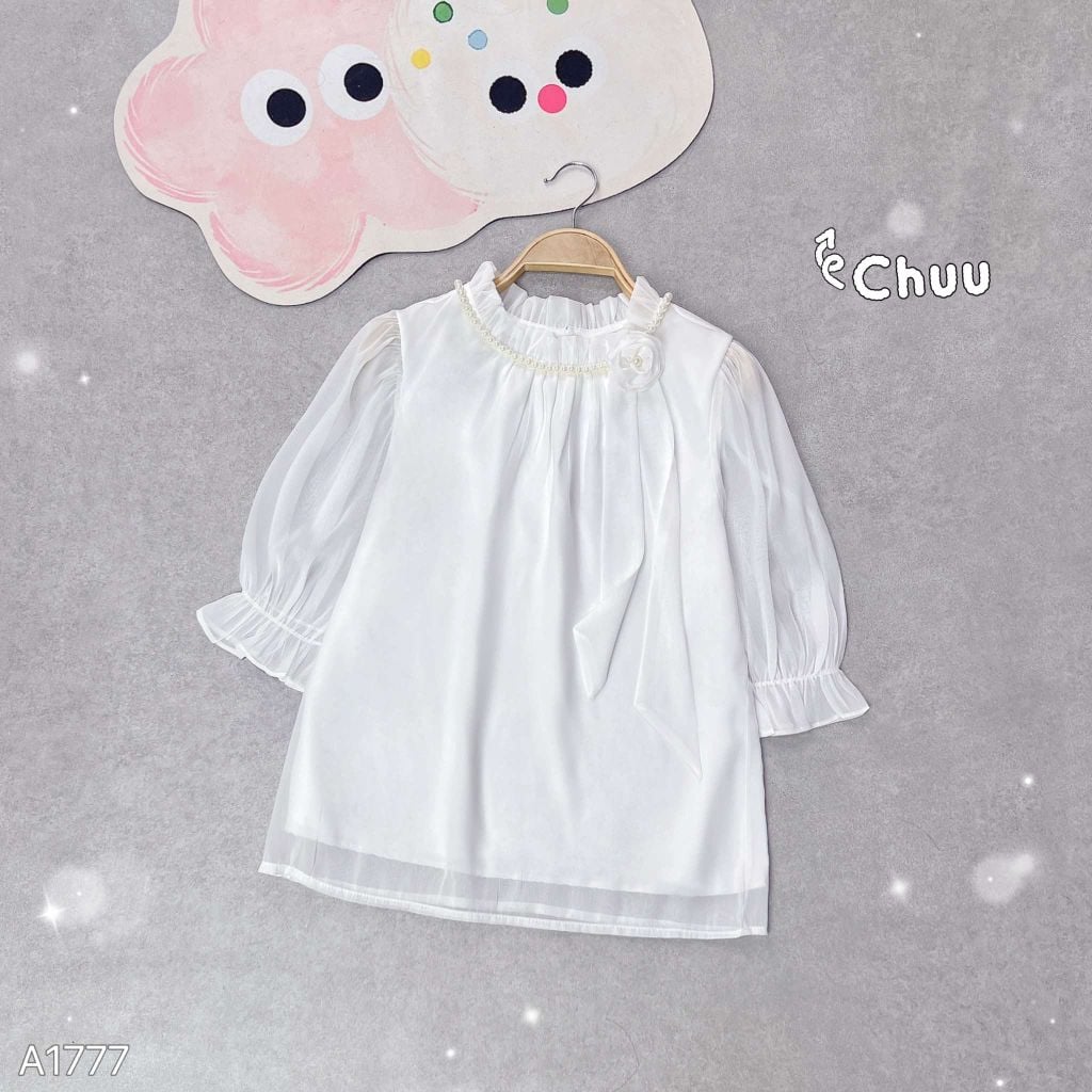 Áo Tơ Óng Pearl A1777