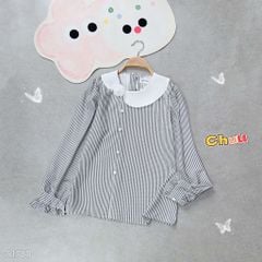 Áo Sơ Mi Sọc Hoa Trà A1780