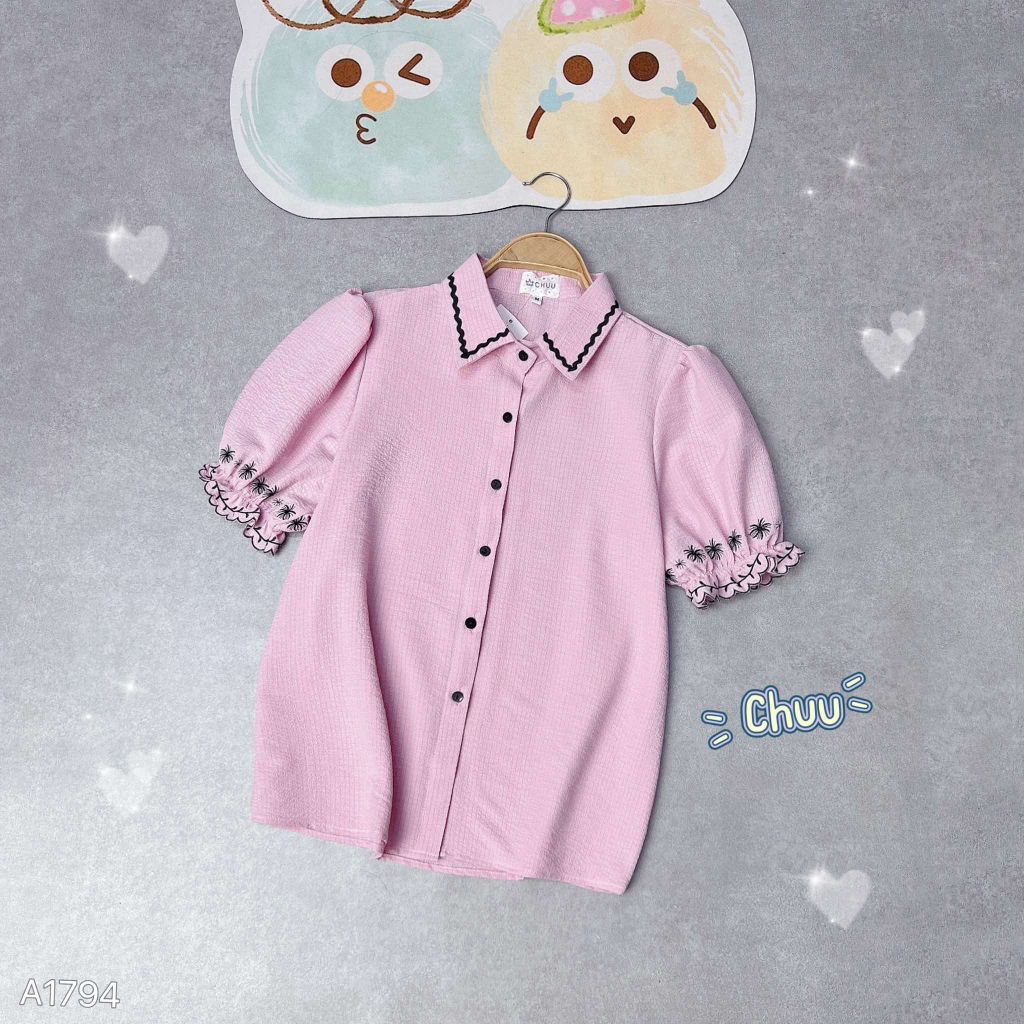 Áo Sơ Mi Tay Chuông Gió A1794