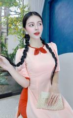 Áo Dài Lụa Ý TIE AD1653 (áo lẻ)