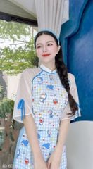 Áo Dài Kitti Doreamon AD1630 (áo lẻ)