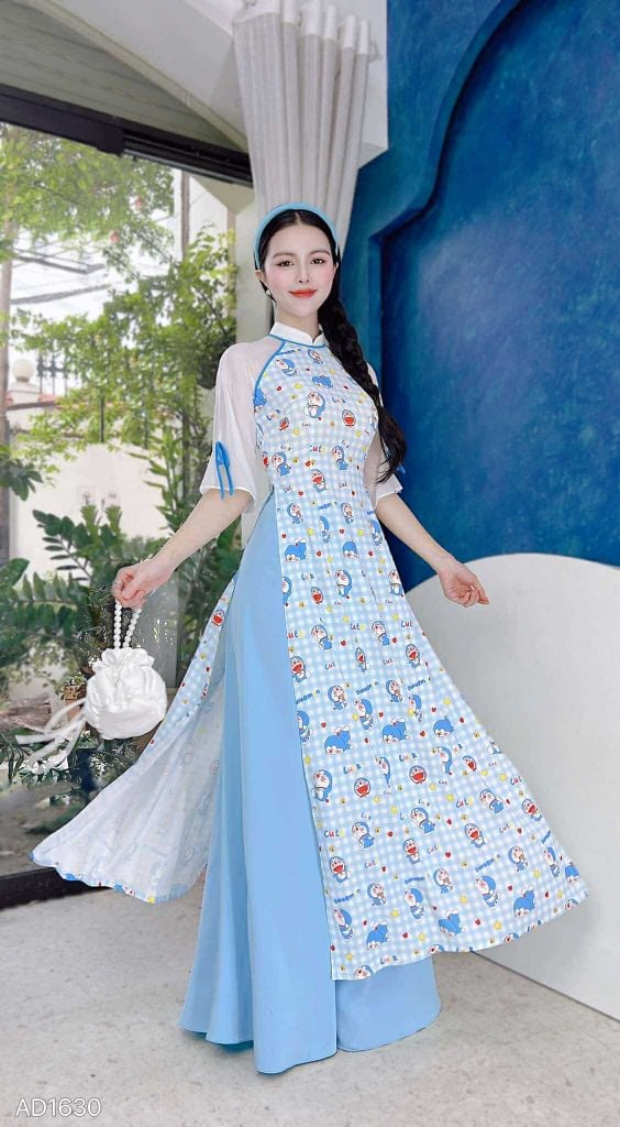 Áo Dài Kitti Doreamon AD1630 (áo lẻ)