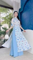 Áo Dài Kitti Doreamon AD1630 (áo lẻ)