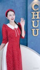 Áo Dài BiBi Cổ Trắng AD9002.1333 (áo lẻ)