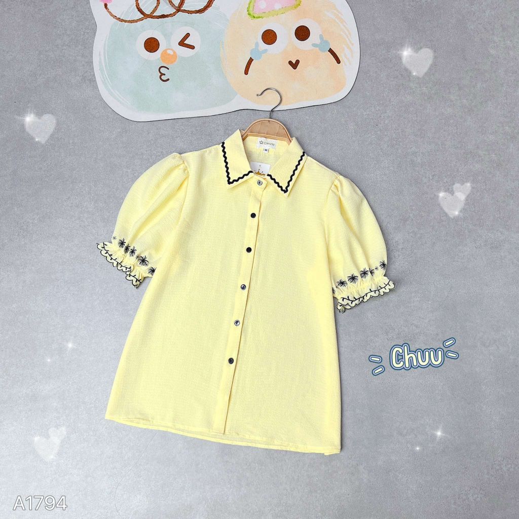 Áo Sơ Mi Tay Chuông Gió A1794