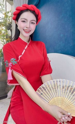 Áo Dài Nho Chín Mọng AD9001.1666 (áo lẻ)