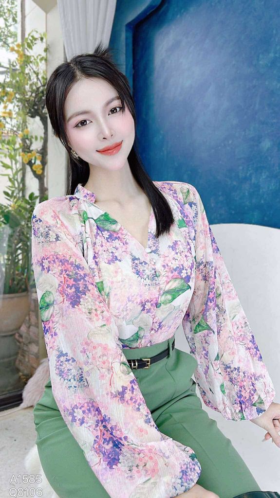 Áo Sơ Mi Tay Ráp Lăng A1585