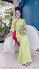 Áo Dài Cổ Sóng Thanh Hà AD9002.1594 (áo lẻ)