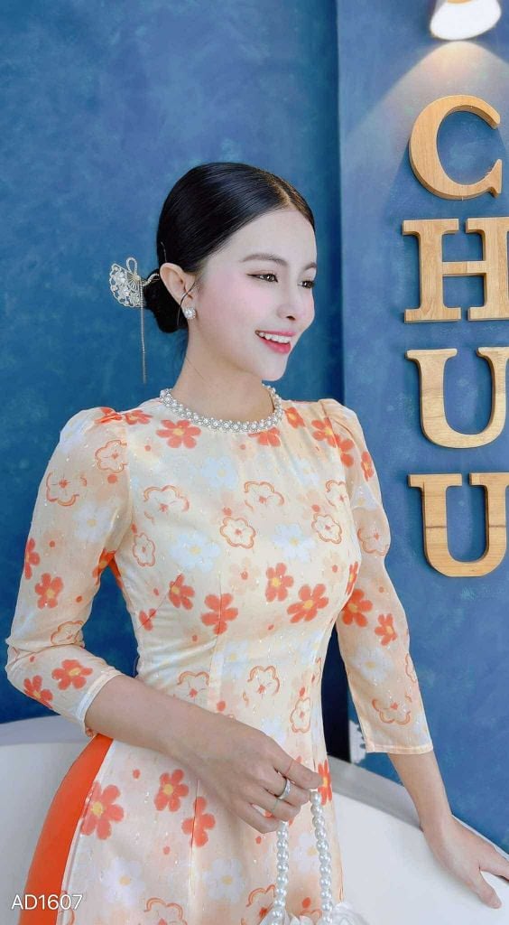 Áo Dài Thu Nguyệt 4T AD1607 (áo lẻ)