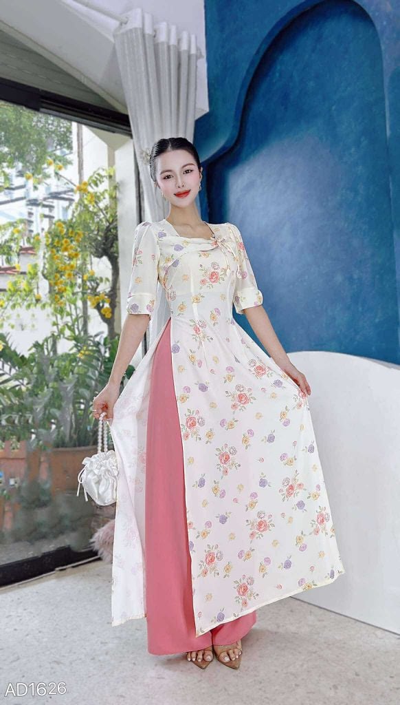 Áo Dài Con Bướm Xuân AD1626 (áo lẻ)