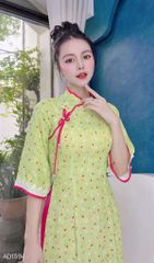 Áo Dài Cổ Sóng Thanh Hà AD9002.1594 (áo lẻ)