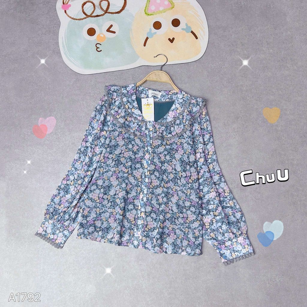 Áo Sơ Mi Bèo Hoa Mây A1792