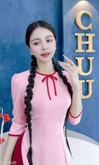 Áo Dài 4T Dâu Đỏ Ngọt 127cm AD1649 (áo lẻ)