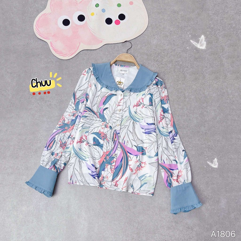 Áo Hoa Tay Loe Bebe A1806