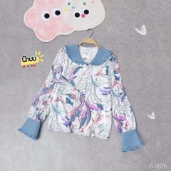 Áo Hoa Tay Loe Bebe A1806