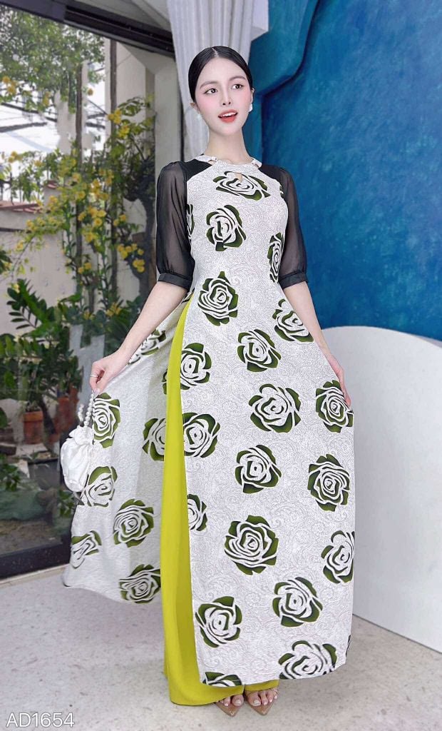 Áo Dài Thanh Mai Trúc Mã AD1654 (áo lẻ)