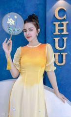 Áo Dài Tay Nối Ren Chân Bông AD1343 (áo lẻ)