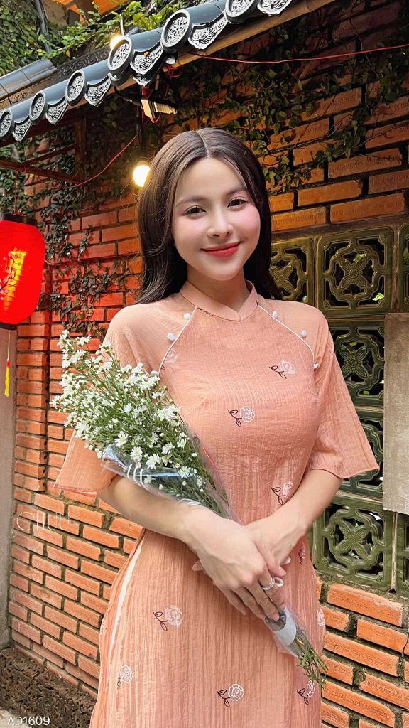 Áo Dài 4T Suông Tơ Gãy 125cm AD1609 (áo lẻ)