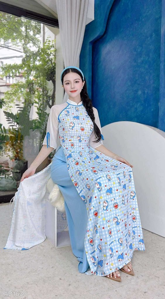 Áo Dài Kitti Doreamon AD1630 (áo lẻ)