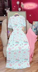 Áo Dài ChiChi Tay Bồng +(PK) AD9002.1628 (áo lẻ)