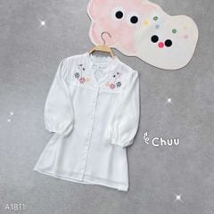 Áo Sơ Mi Thêu Vườn Hoa Nở AT9001.1811