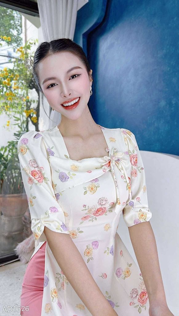 Áo Dài Con Bướm Xuân AD1626 (áo lẻ)
