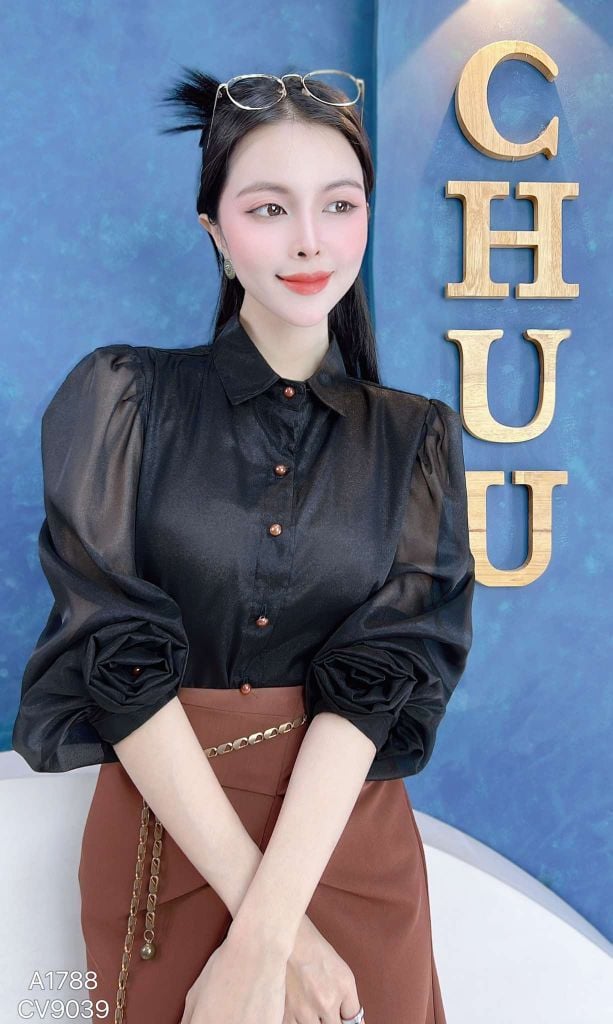 Áo Sơ Mi Tơ Rose TO A1788