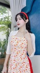 Áo Dài Cổ Vuông Leo AD1592 (áo lẻ)