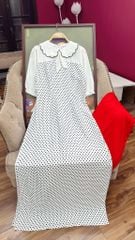 Áo Dài Bi Cổ Sóng AD9002.1580 (áo lẻ)