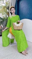 Áo Dài Suông Chuồn Chuồn 123cm AD1661 (áo lẻ)