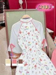 Áo Dài Kitti Doreamon AD1630 (áo lẻ)