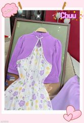 Áo Dài Gấm Phối Khoác AD1618 (áo lẻ)