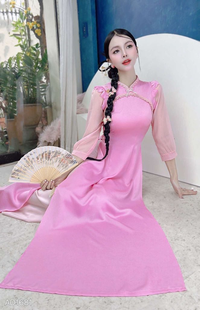 Áo Dài Cánh Tiên Laze AD9001.1681 (áo lẻ)
