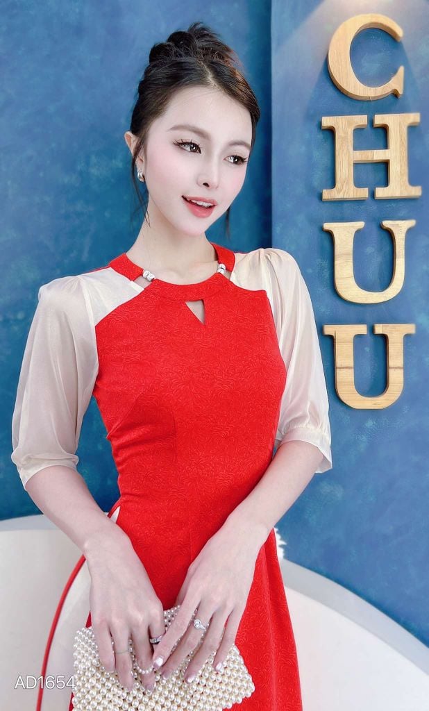 Áo Dài Thanh Mai Trúc Mã AD1654 (áo lẻ)