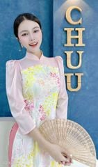 Áo Dài Trăng Khuyết AD9002.1619 (áo lẻ)