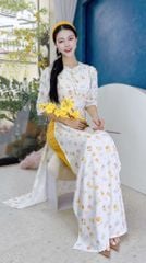 Áo Dài Nơ Nụ Bông AD9262 (áo lẻ)
