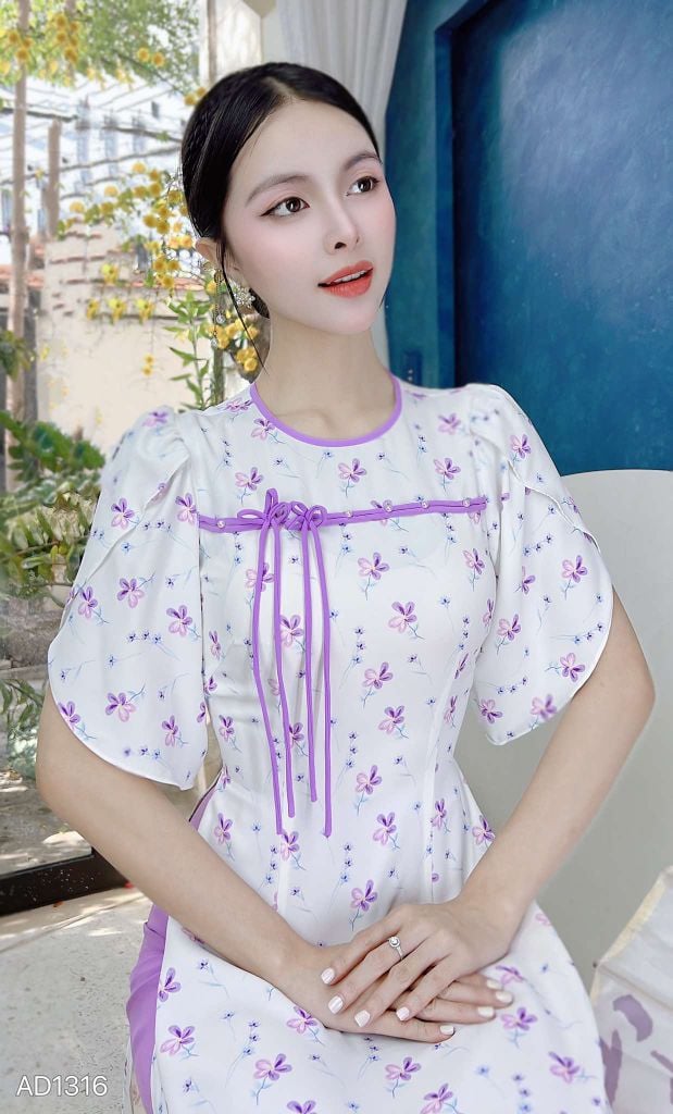 Áo Dài Tay Xẻ Dragonfly AD1316 (áo lẻ)