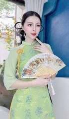 Áo Dài 4 Tà Thê Húc AD9003.1677 (áo lẻ)