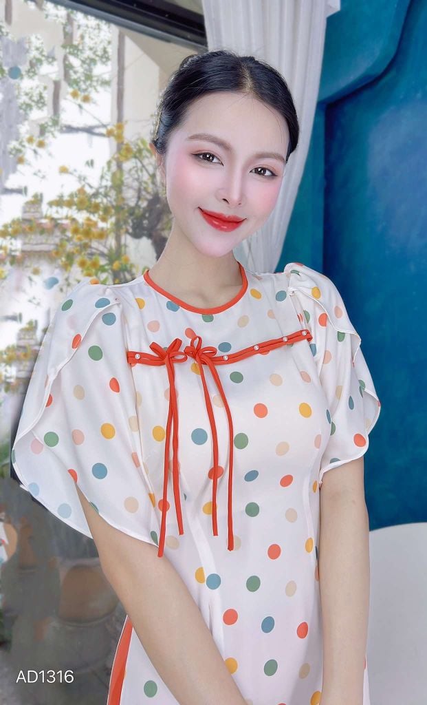 Áo Dài Tay Xẻ Dragonfly AD1316 (áo lẻ)