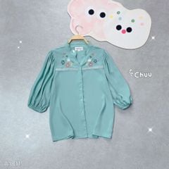 Áo Sơ Mi Thêu Vườn Hoa Nở A1811