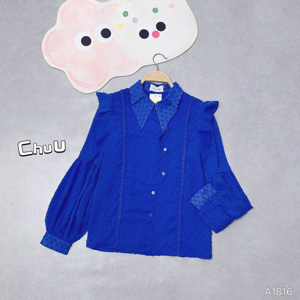 Áo Sơ Mi Cổ Hạc Giấy A1816