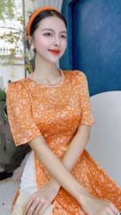 Áo Dài Hoa Hồng Đá AD2691 (áo lẻ)