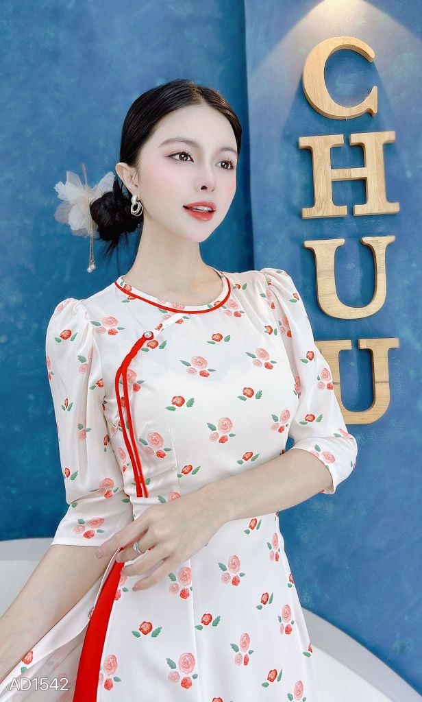 Áo Dài Con Sau Kute AD9002.1542 (áo lẻ)