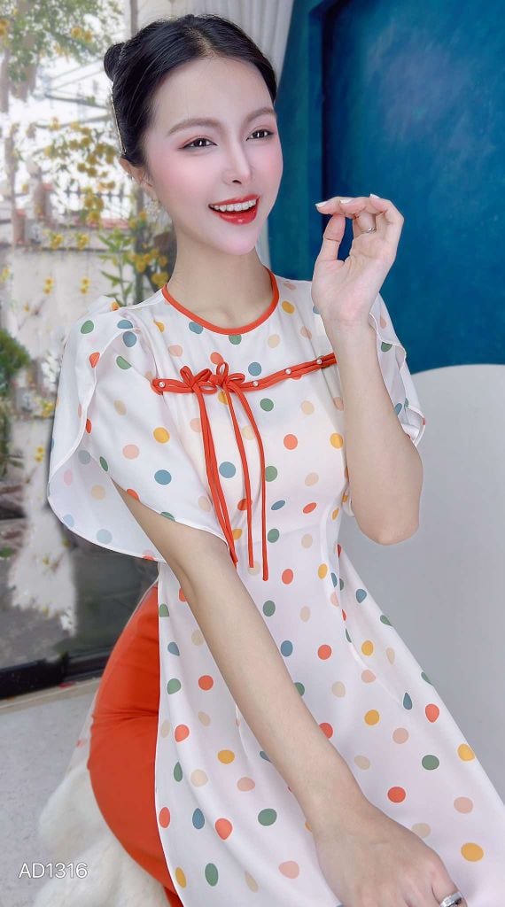 Áo Dài Tay Xẻ Dragonfly AD1316 (áo lẻ)