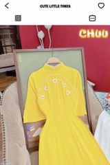 Áo Dài Hoa Mai Rừng AD1685 (áo lẻ)