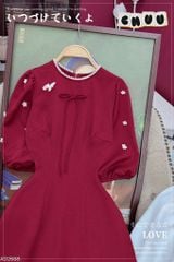 Áo Dài Hoa Sứ Đính Nổi AD2688 (áo lẻ)