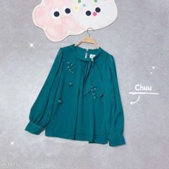 Áo Hoa Rơi Nơ Lệch A1815