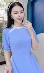 Áo Dài Tằm Ren Boi 129cm AD1523 (áo lẻ)