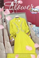 Áo Dài Tay Nơ Dây Cỏ Leo AD2695 (áo lẻ)