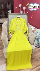 Áo Dài Tay Nơ Dây Cỏ Leo AD2695 (áo lẻ)